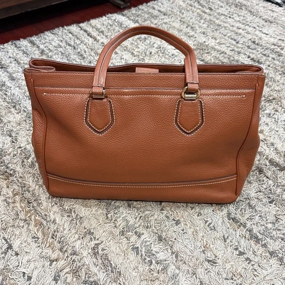 Cole Haan Brown Textured pebbled Leather work/everyday bag - Picture 13 of 13